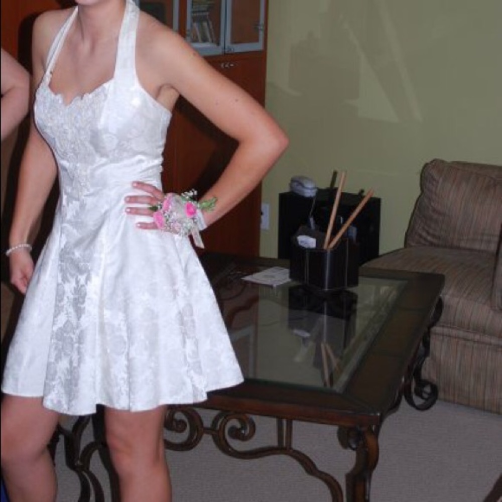 Vintage White Formal Dress